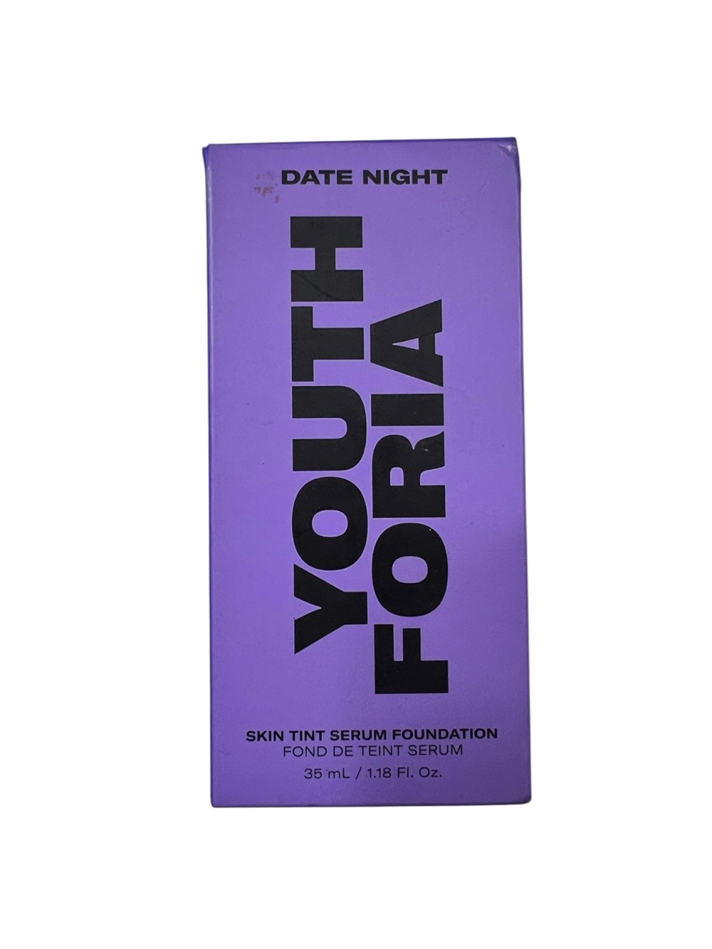Youth Foria Date Night Skin Tint Serum Foundation - Purple Packaging
